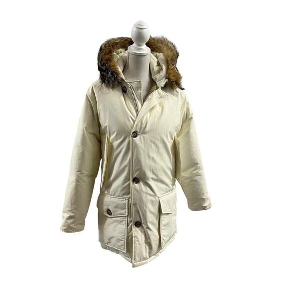 Woolrich Jackets & Blazers - Woolrich Arctic Parka Coat Winter Jacket Vintage Designer Beige Size XS Unisex